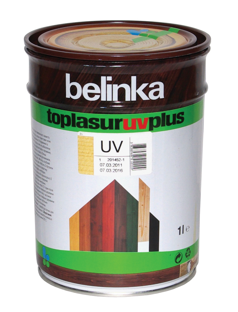 Belinka Toplasur UV Plus Бесцветное лазурное покрытие с УФ фильтрами 