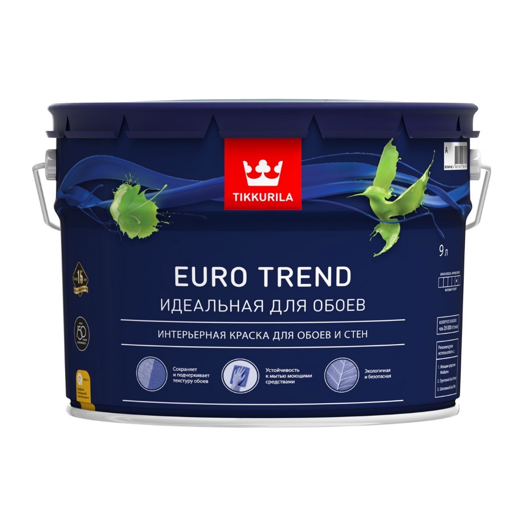 Tikkurila Euro Тренд краска интерьерная для обоев и стен