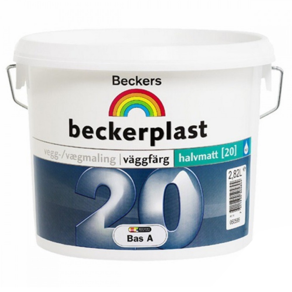 Beckers Beckerplast 20 полуматовая краска для стен и потолков