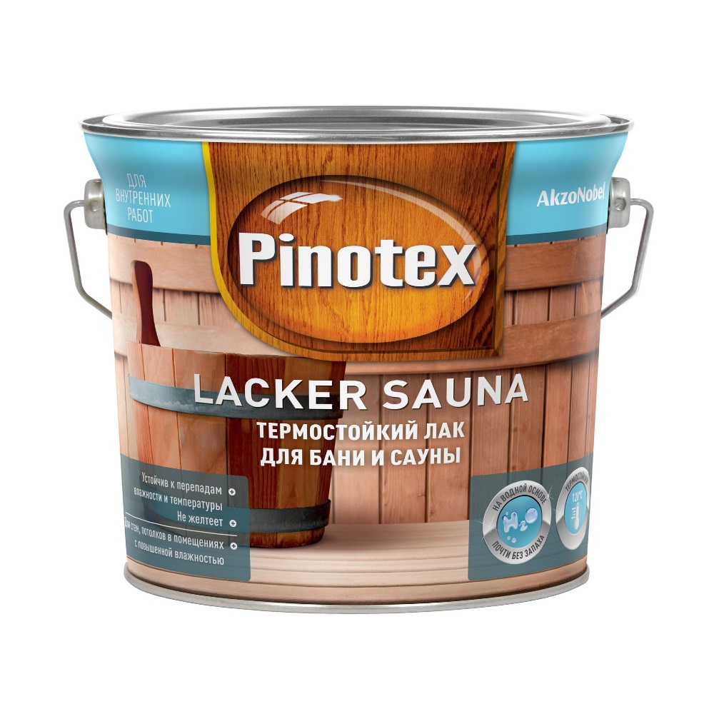 Pinotex Lacker Sauna 20 термостойкий лак для сауны и бани полуматовый